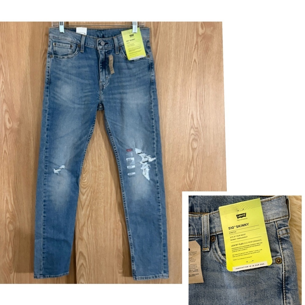 NWT Levi's Men's 510 Light Blue Skinny Jeans - Picture 5 of 5
